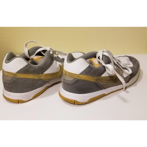Size 10.5 Men - Nike Air Skeet Skateboard w/Yellow Swoosh and Grey 311606-071 - Picture 8 of 12